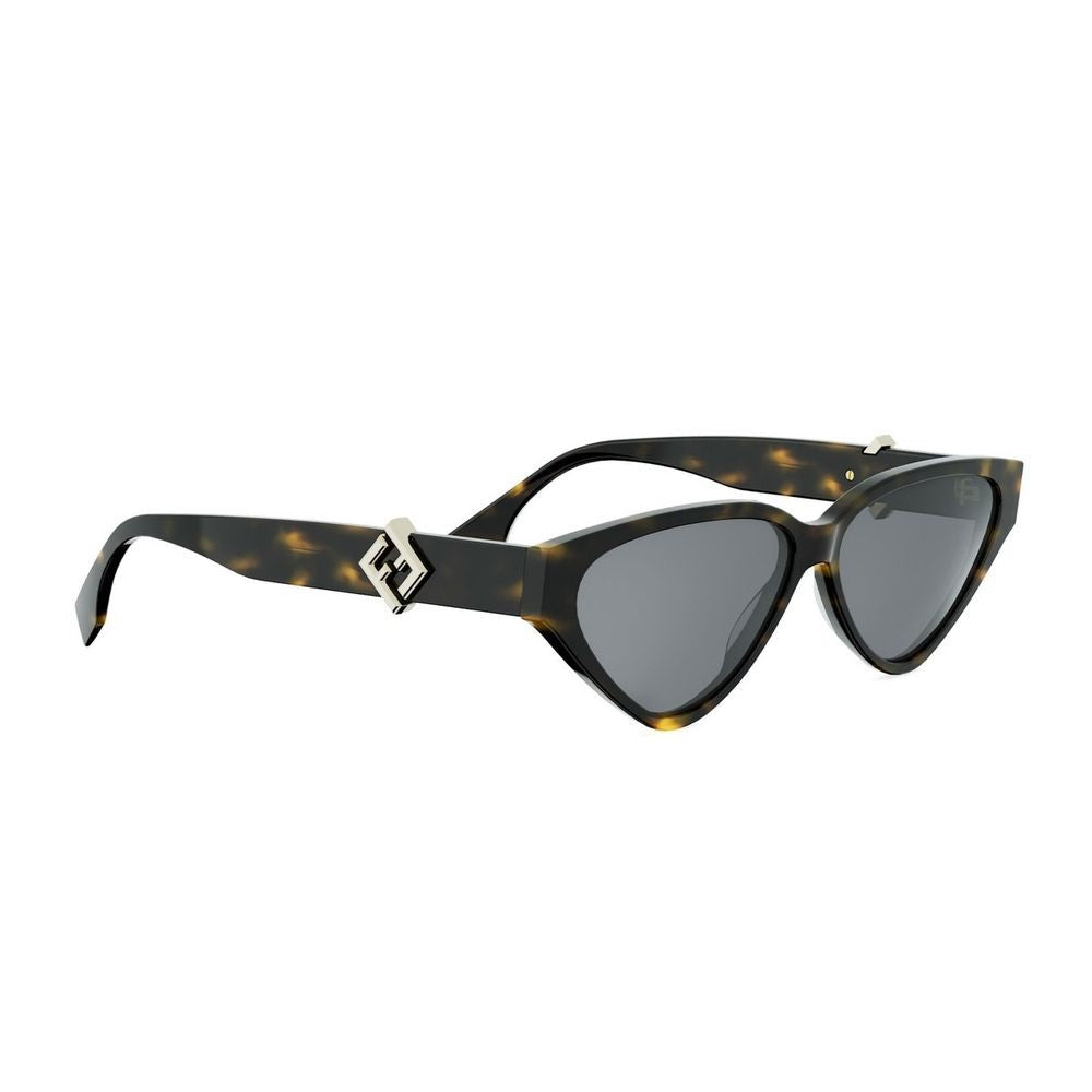 Fendi Ff Diamonds Triangular Cat-Eye Acetate Sunglasses