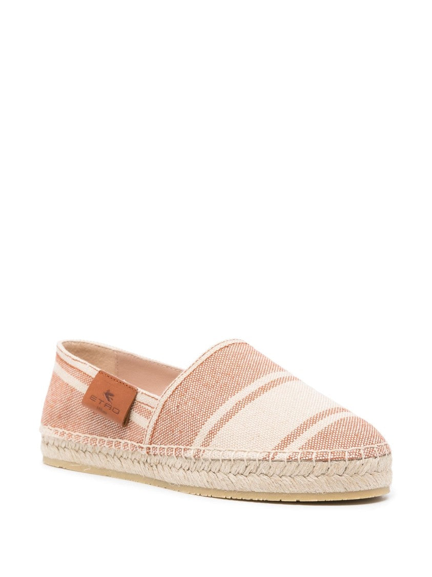 Etro Espadrillas Striped Canvas