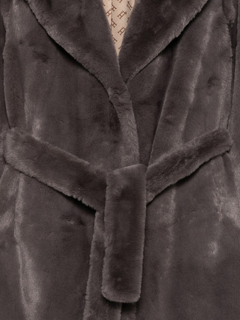 Herno Mid-Length Faux Fur Coat