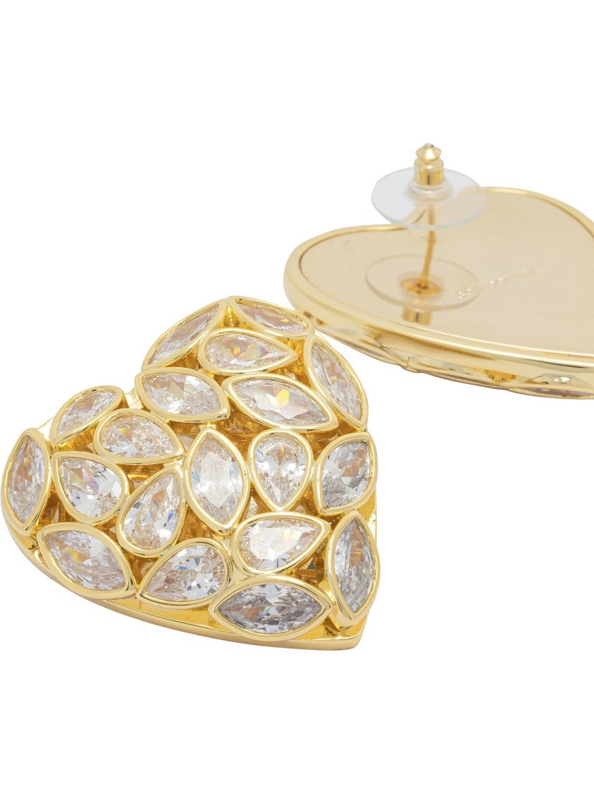 Self-Portrait Decorated Heart Earrings