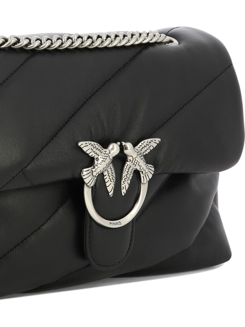 Pinko Quilted Leather Crossbody Bag