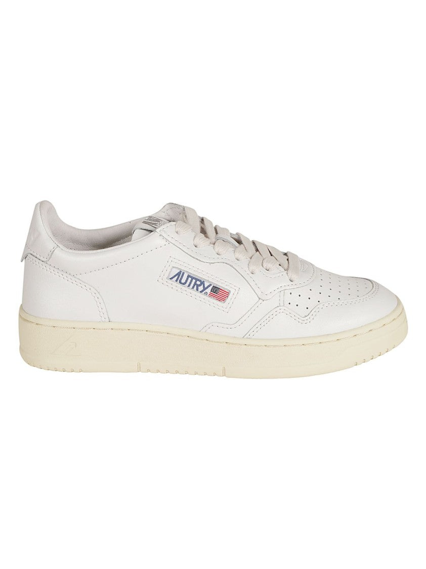 Autry Medalist Leather Sneakers White