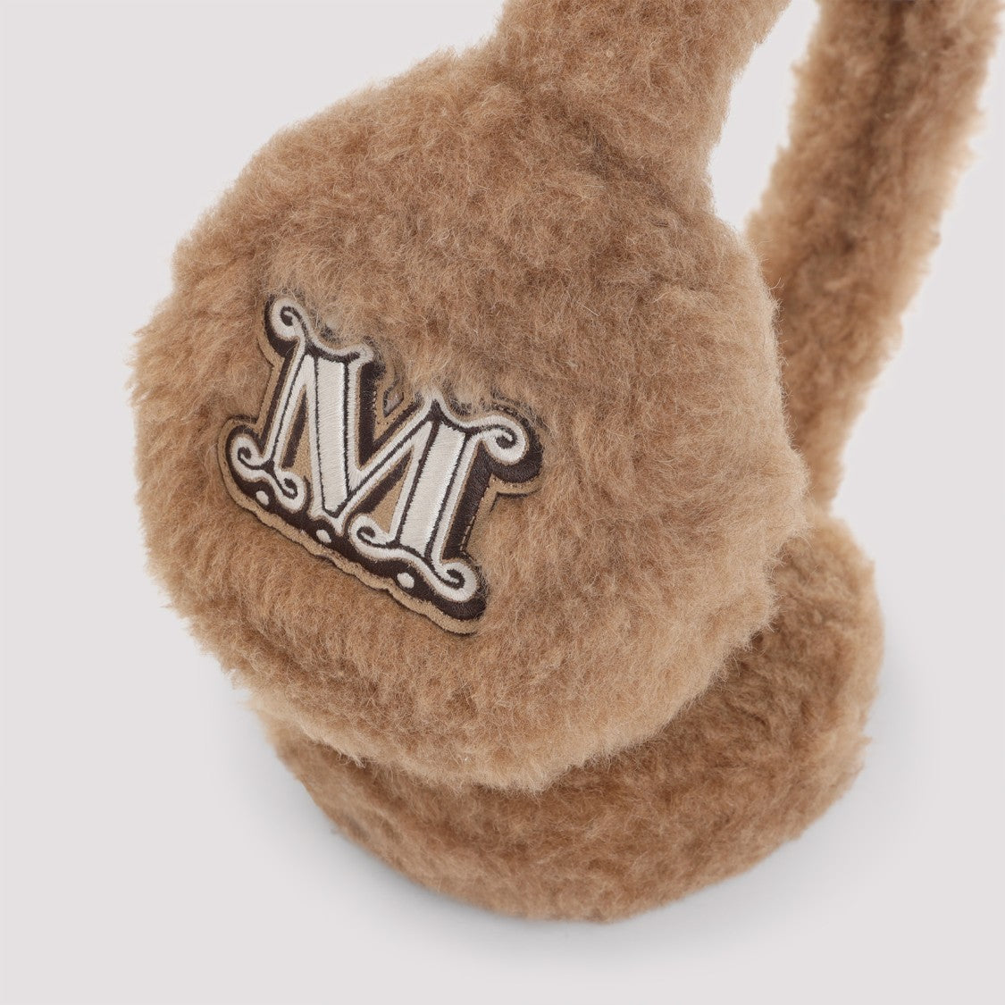 Max Mara Camel Brown Camel Wool Muffy Earmuff