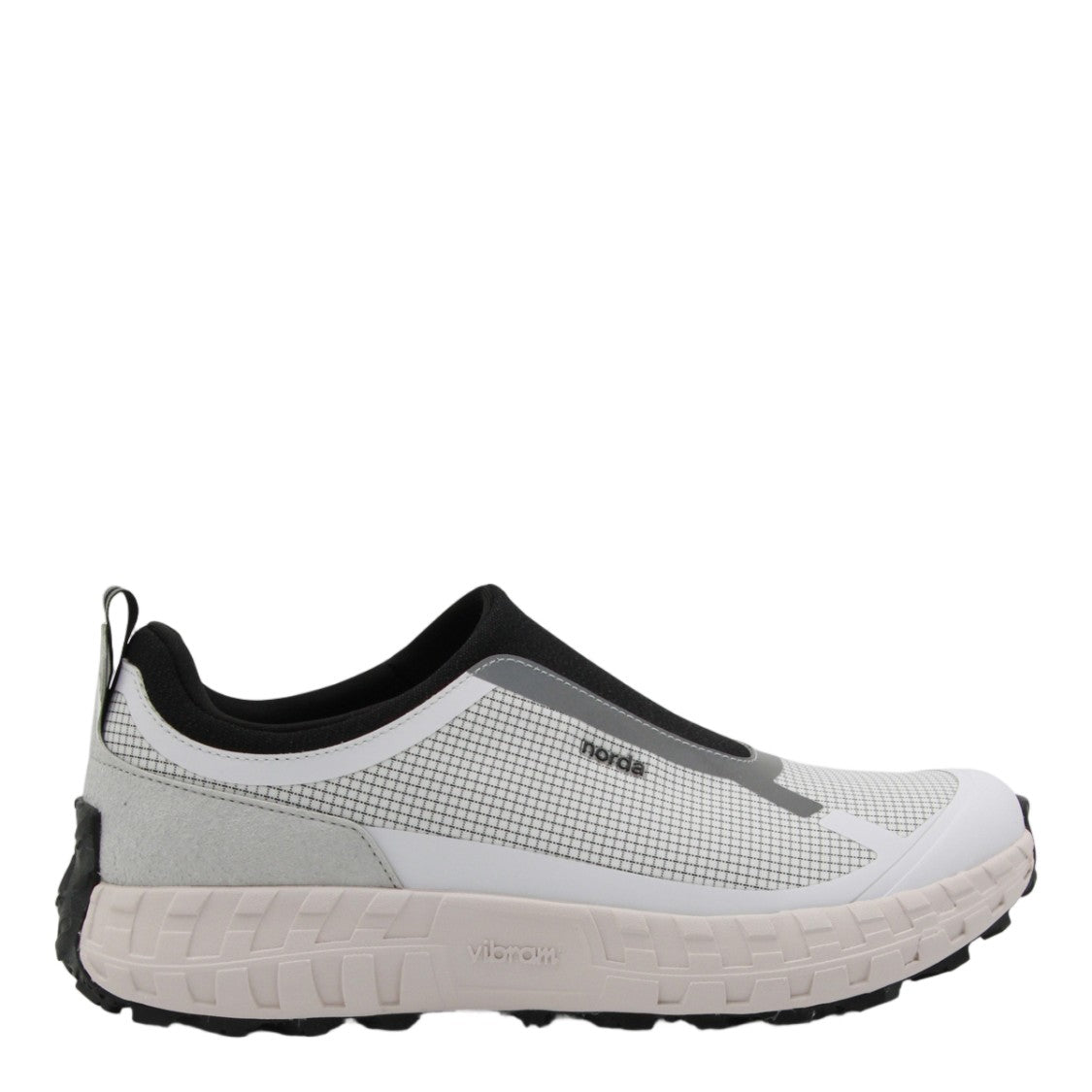 Norda Slip-On Sneakers With Grid-Patterned Upper And Textured Sole