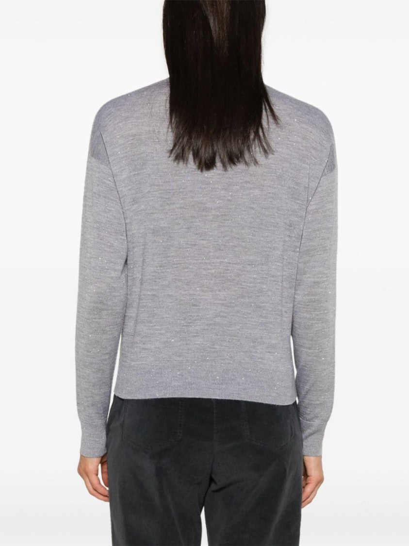 Peserico Metallic-Threading Sweater