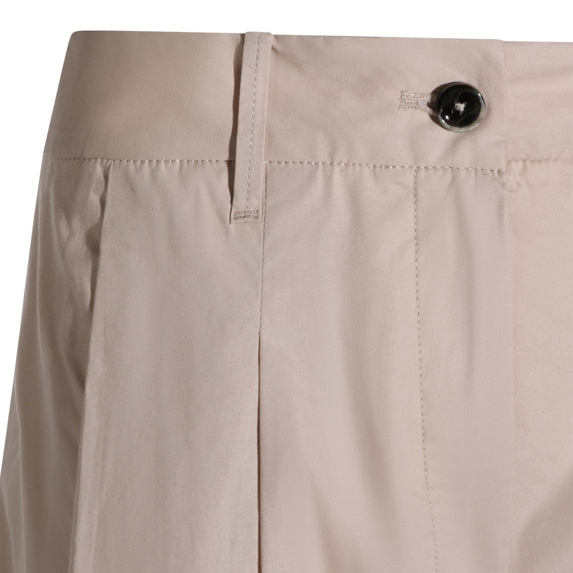 Nine In The Morning Straight-Leg Sand Beige High-Waisted Trousers