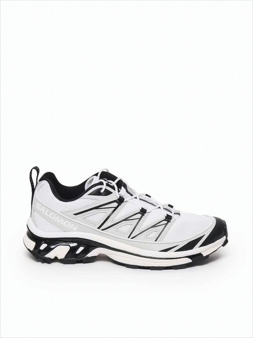 Salomon Low-Profile White Sneakers With Black Accents