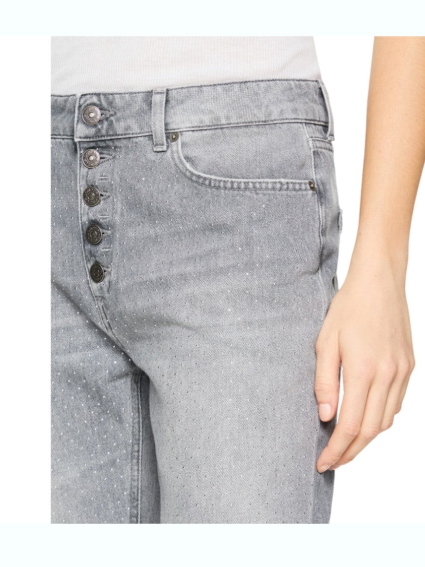 Dondup Loose Fit Ankle-Length Jeans