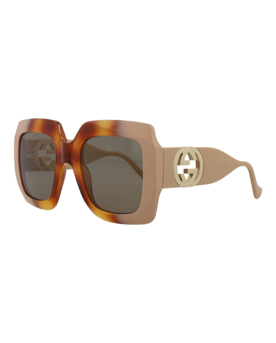 Gucci Square-Frame Injection Sunglasses