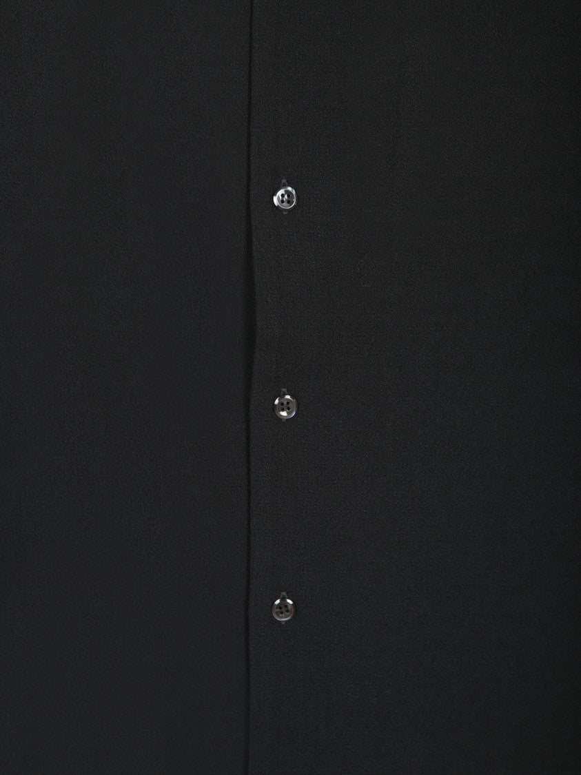Séfr Classic Black Crepe Shirt