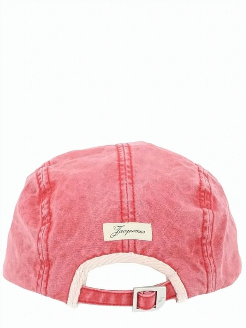 Jacquemus Washed Pink Cotton Cap