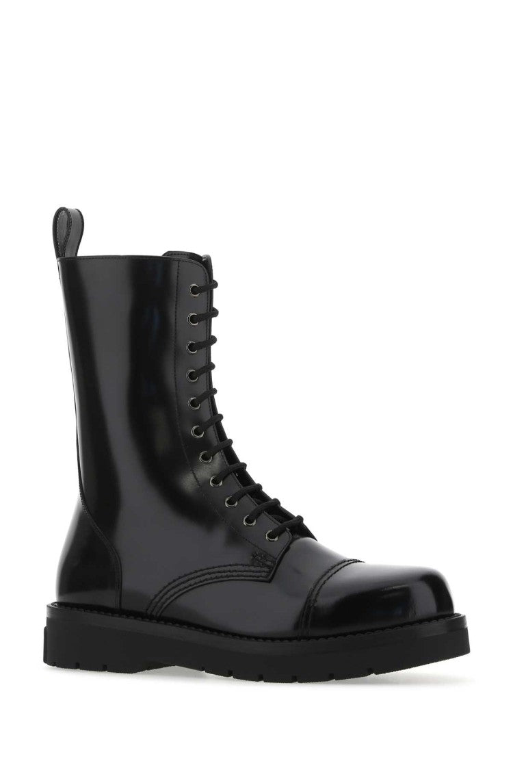 Valentino Garavani Black Leather Boots