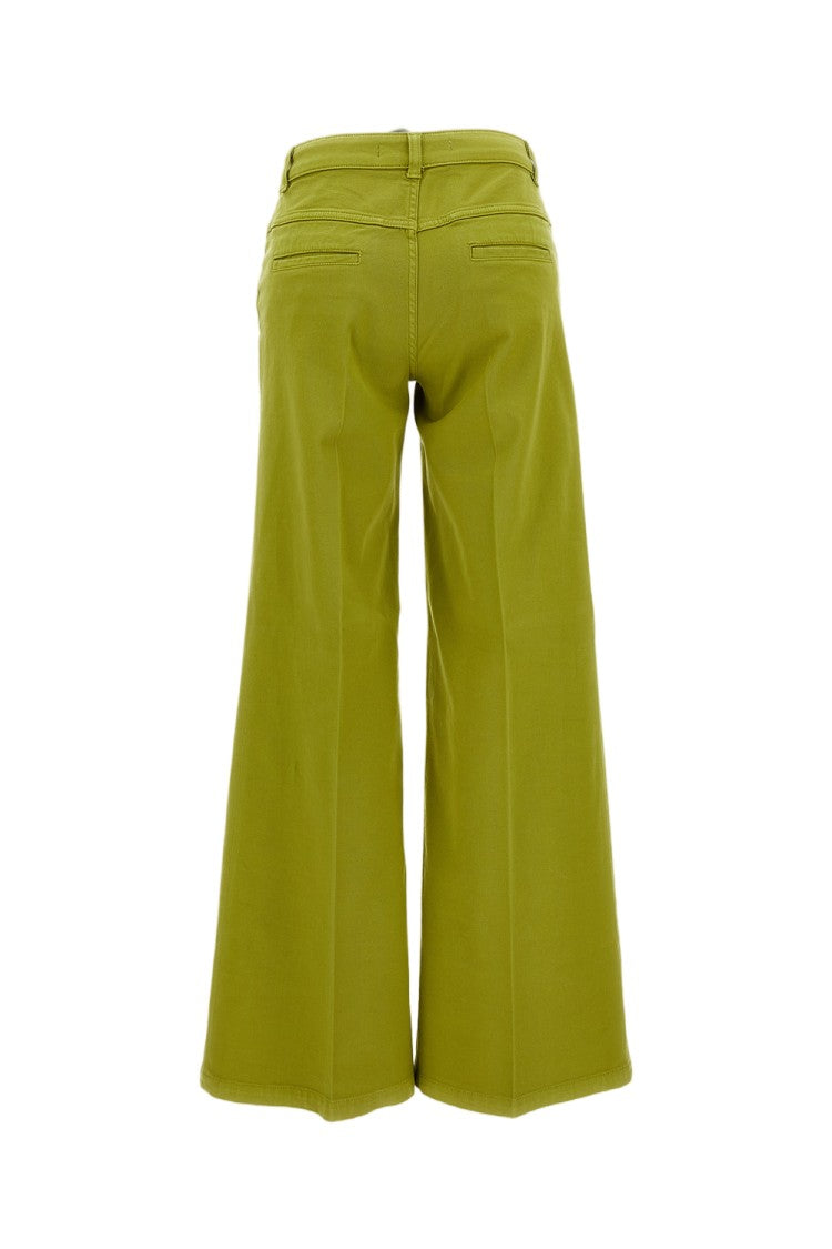 True Royal High-Waisted Wide-Leg Trousers With Flared Silhouette