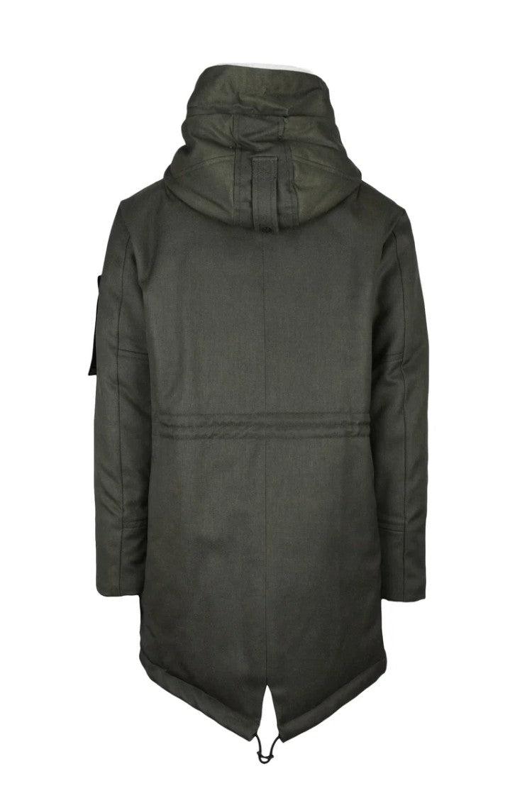 Peuterey Kasa Tv Ecofur Wool/Polyamide Parka - Green