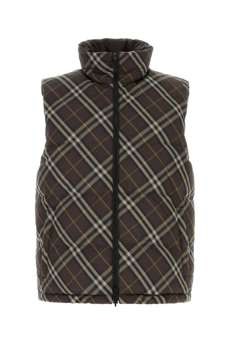 Burberry Embroidered Polyester Reversibile Down Jacket