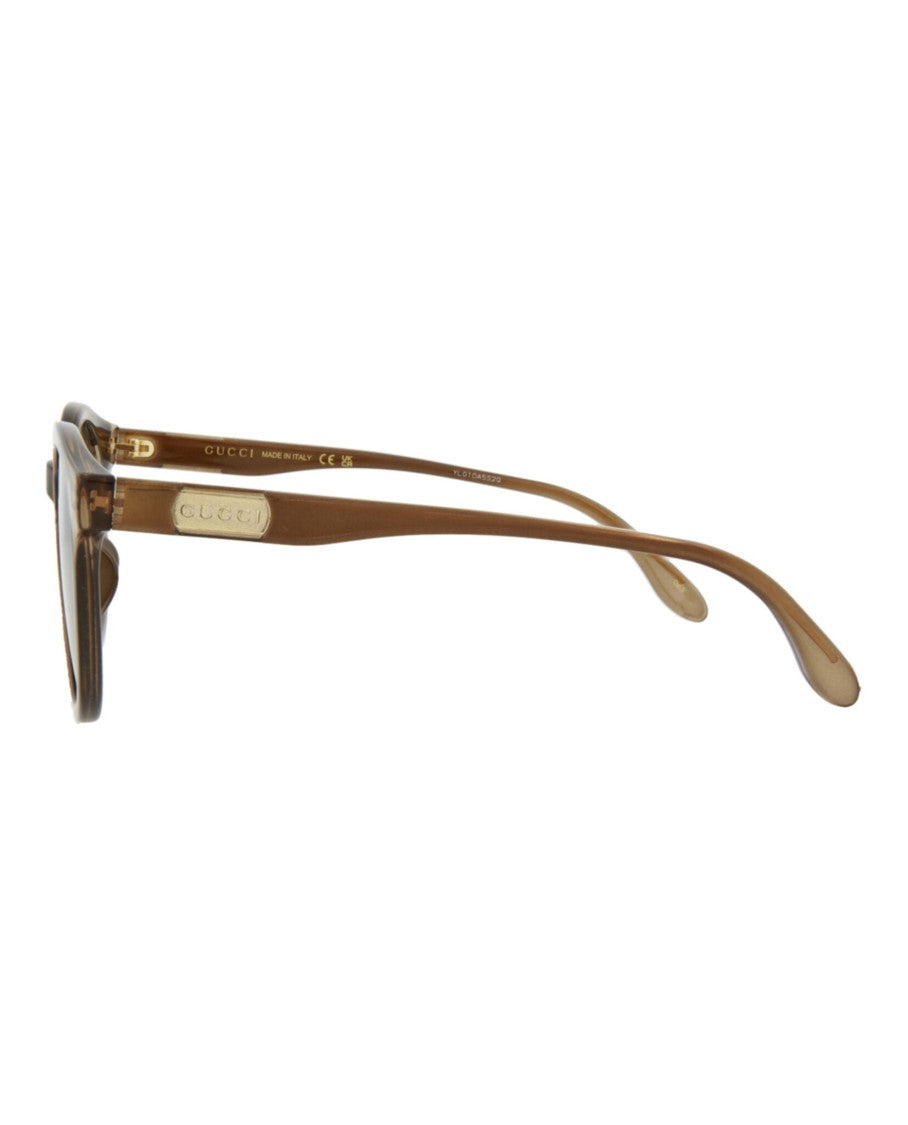 Gucci Round-Frame Injection Sunglasses