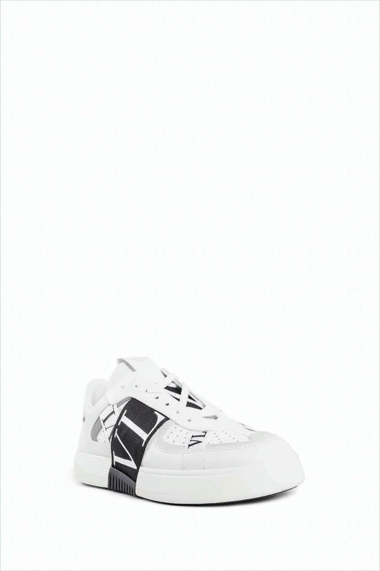 Valentino Textured Cowhide Leather Low-Top Sneakers