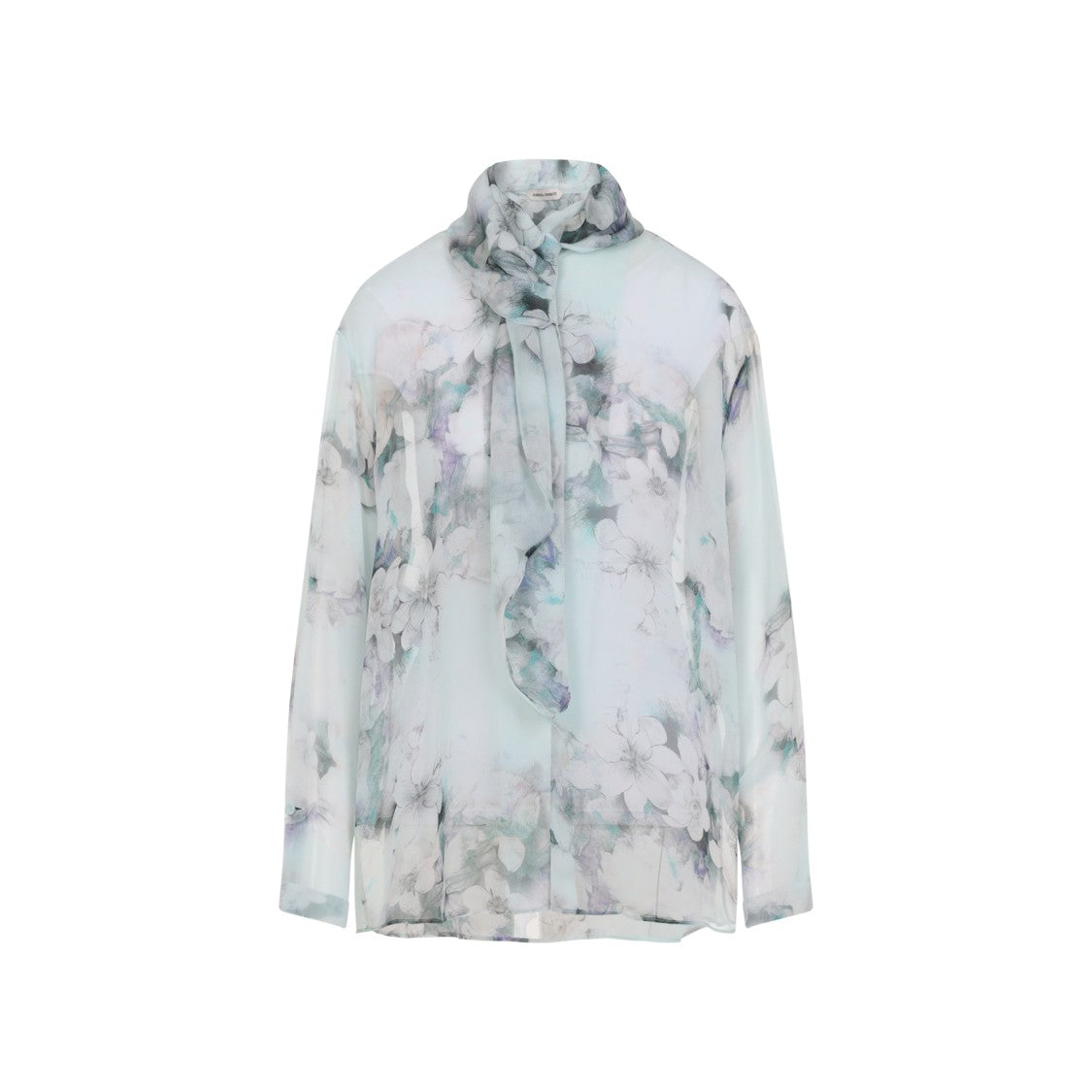 Alberta Ferretti Light Blue Chiffon Shirt