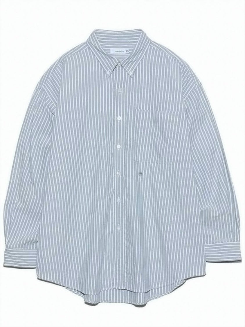 Nanamica Relaxed Fit Striped Long-Sleeve Shirt