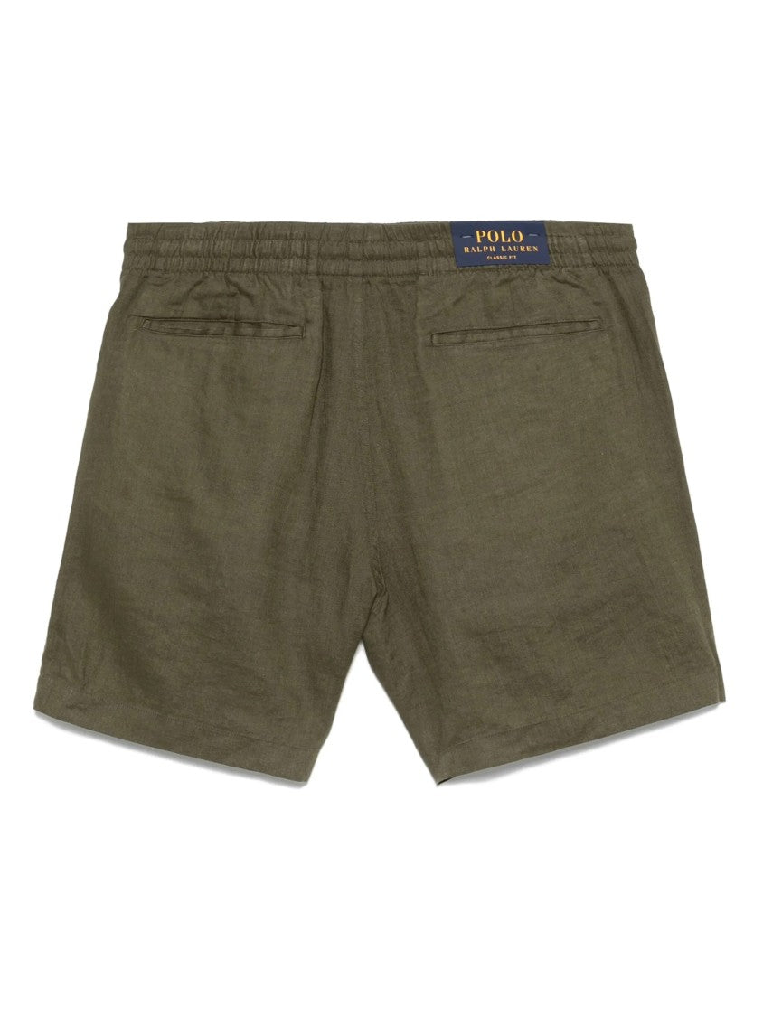 Polo Ralph Lauren Flat Front Linen Shorts With Tailored Silhouette