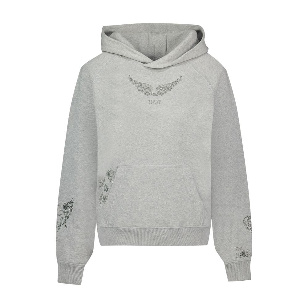 Zadig & Voltaire Georgy Mo Multicusto Strass Sweat Top - Cotton - Grey