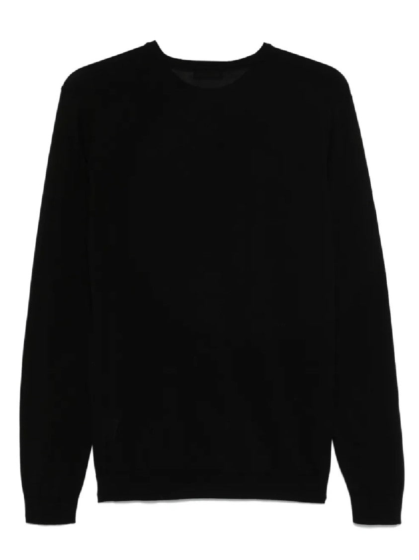 Roberto Collina Crew Neck Sweater With Logo Detail