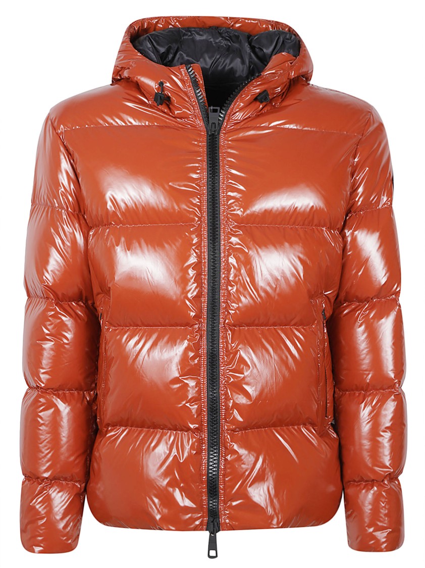Herno Glossy Puffer Jacket With Quilted Design And Hood