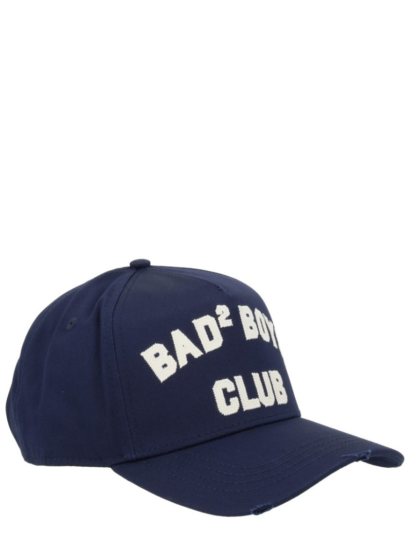 DSQUARED2 キャップ ネイビー Dsquared2 Navy D2 College Bad Boys Club Hat