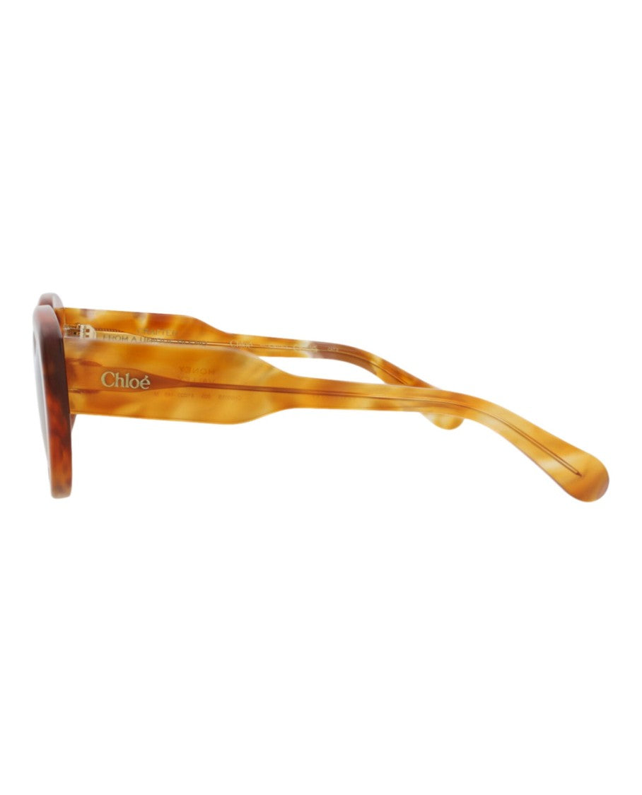 Chloé Round-Frame Recycled Acetate Sunglasses