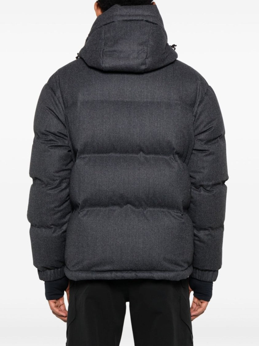Moncler Grenoble Anthracite Grey Virgin Wool Ski Jacket