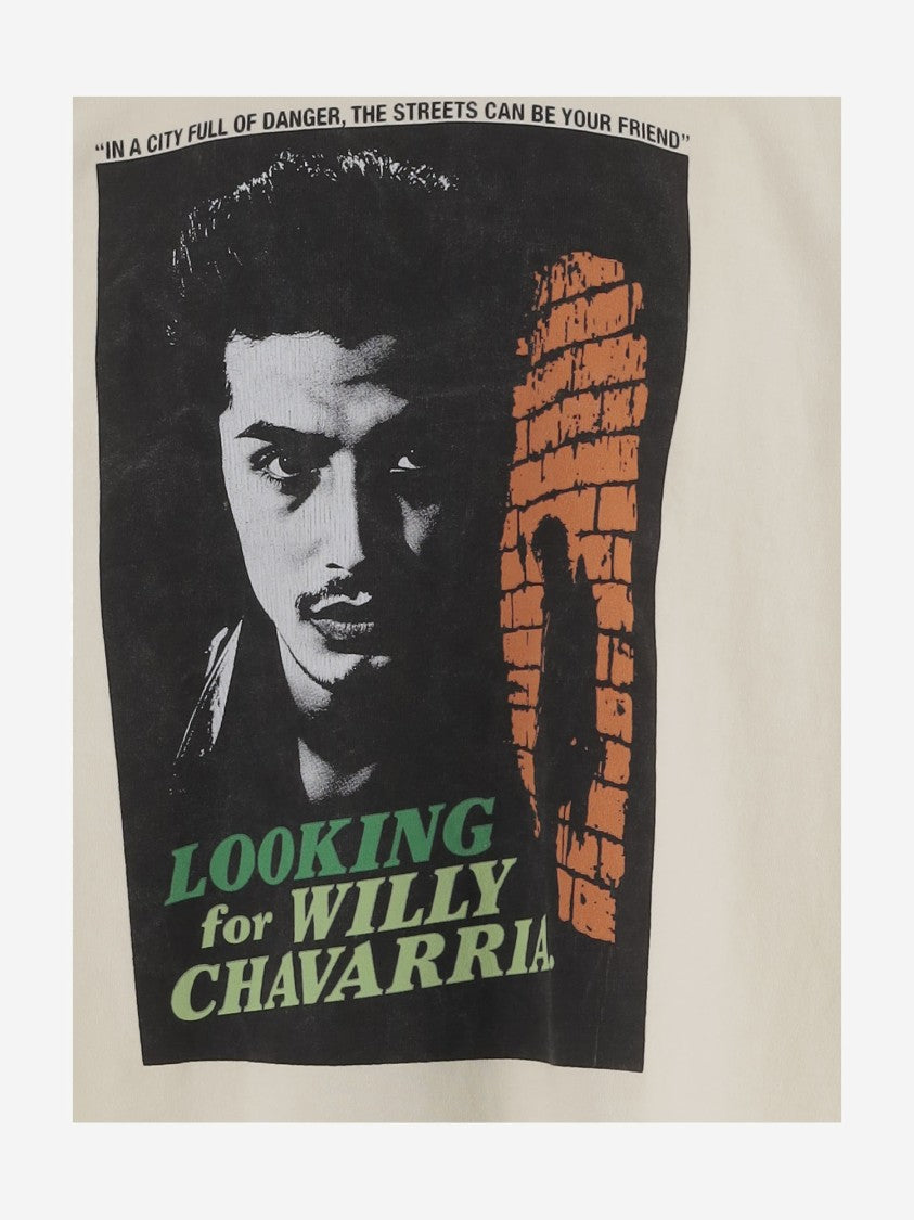 Willy Chavarria Graphic Print Cotton T-Shirt With Round Neck