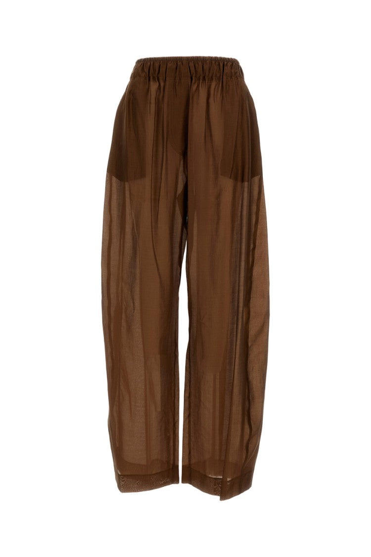 The Latest Dora Mussola Leggera Wide-Leg Trousers