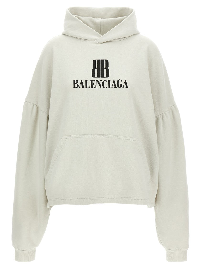 Balenciaga Cropped Logo Hoodie