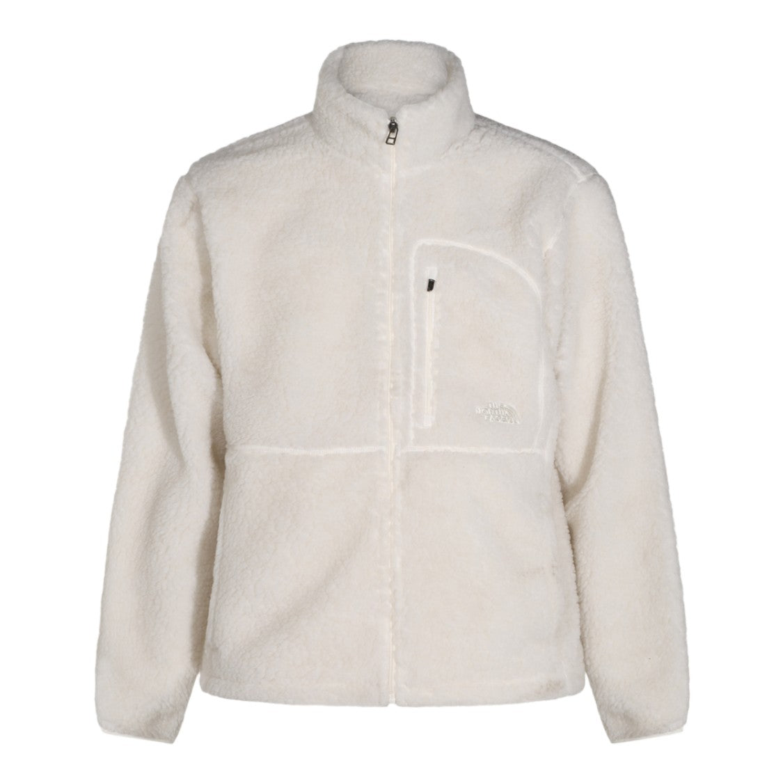 The North Face Plush High Collar Jacket With Full Front Zipper