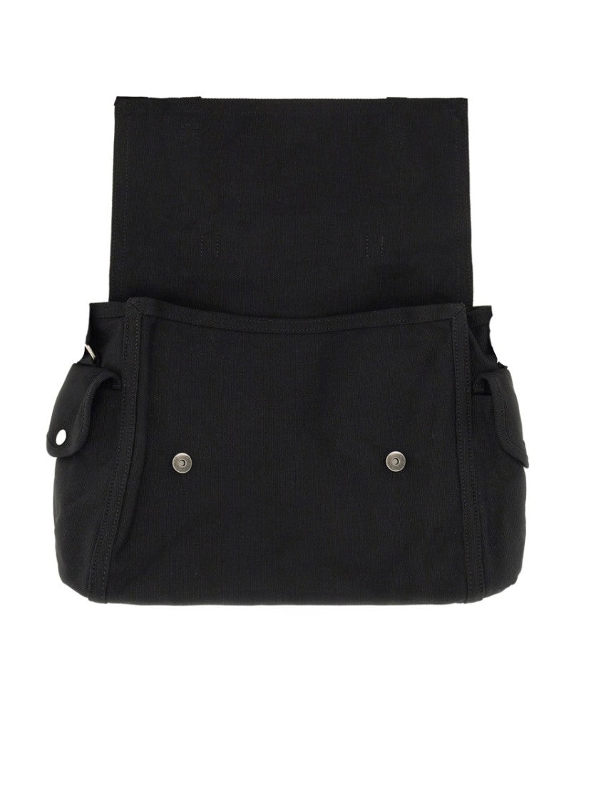 A.P.C. Structured Cotton Logo Shoulder Bag