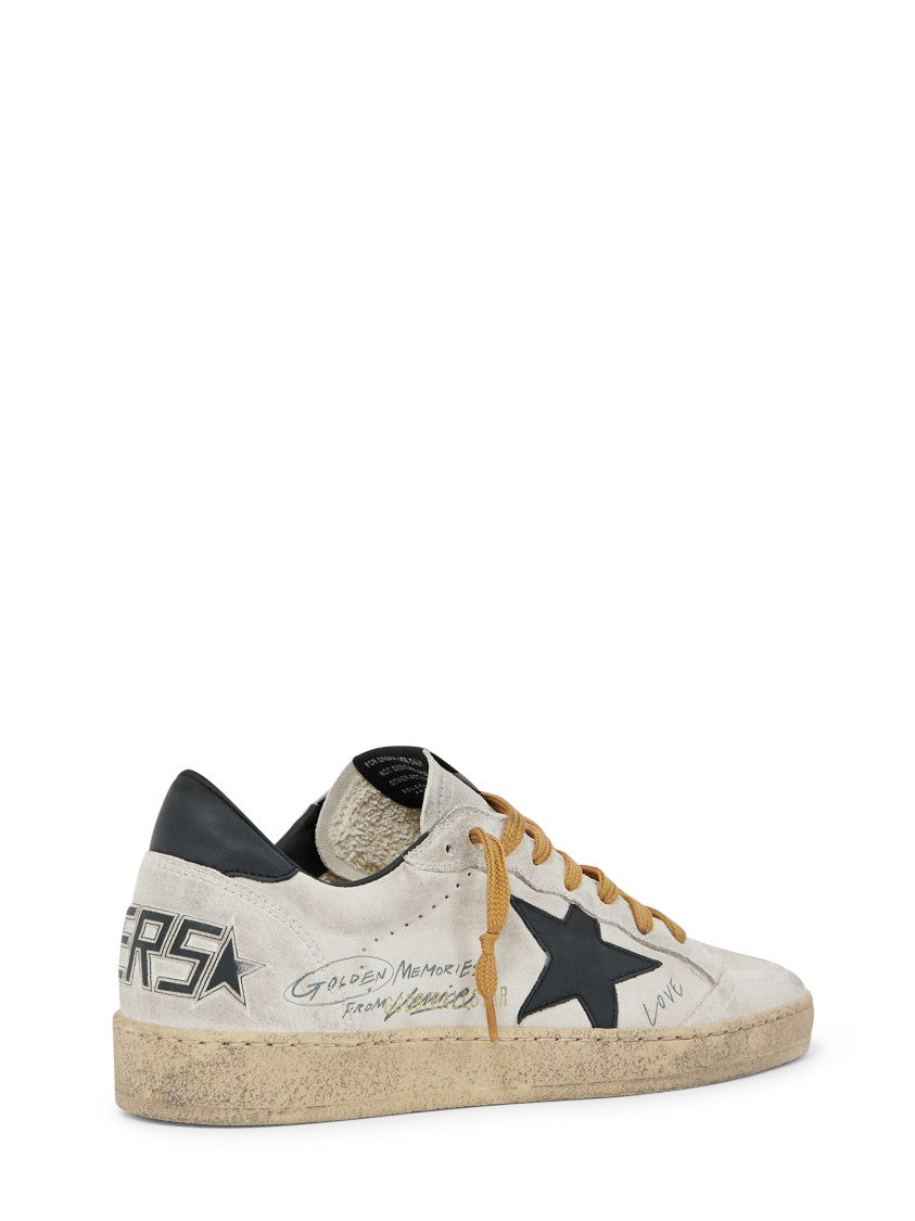 Golden Goose Suede-Upper Sneakers With Leather Star