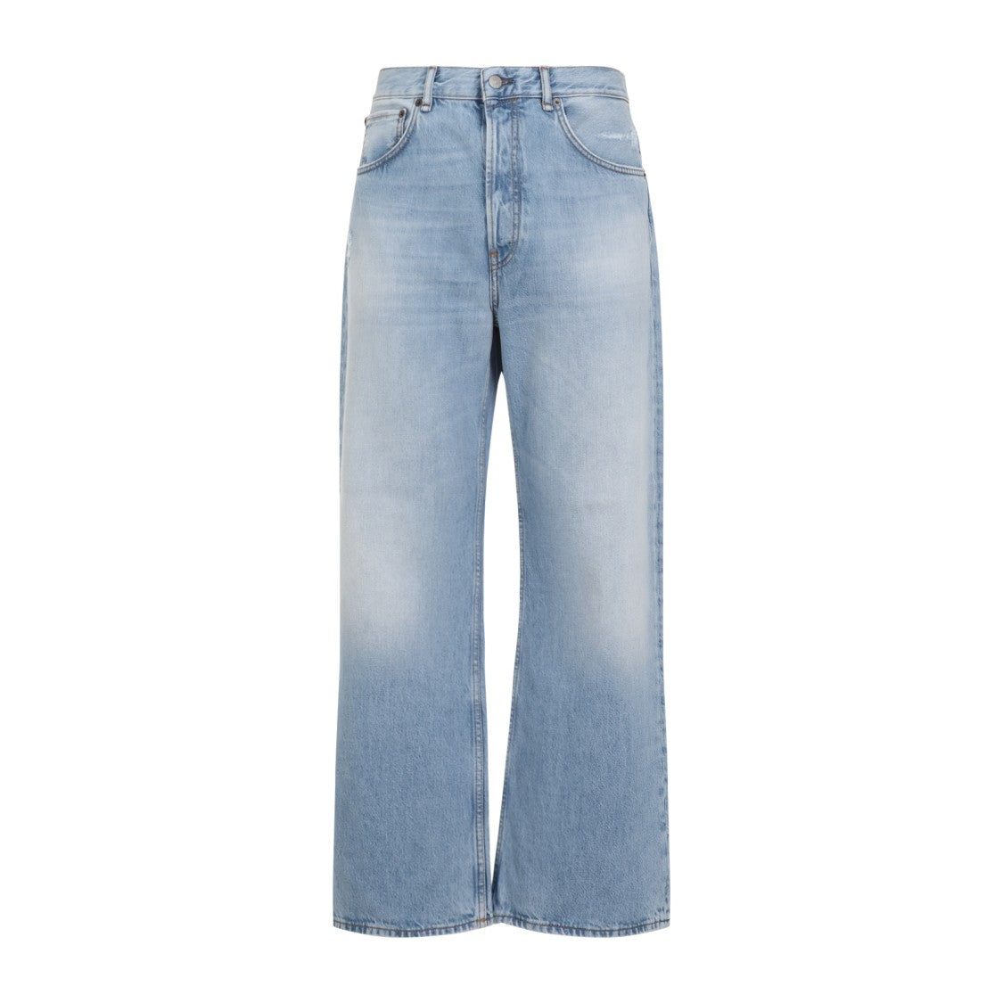 Acne Studios Relaxed Wide-Leg Jeans With Light Wash Finish