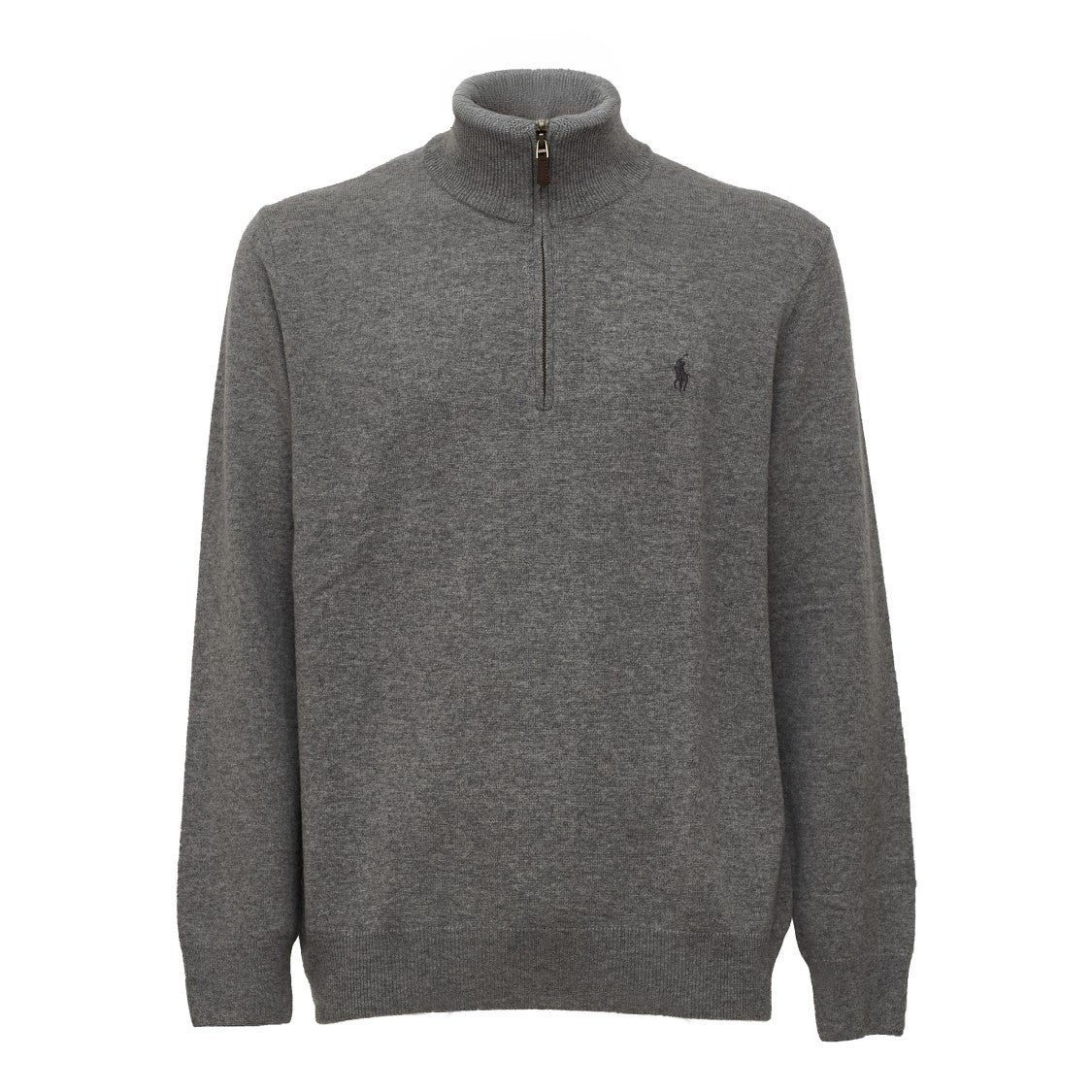 Polo Ralph Lauren Merino Ribbed Half-Zip Wool Pullover