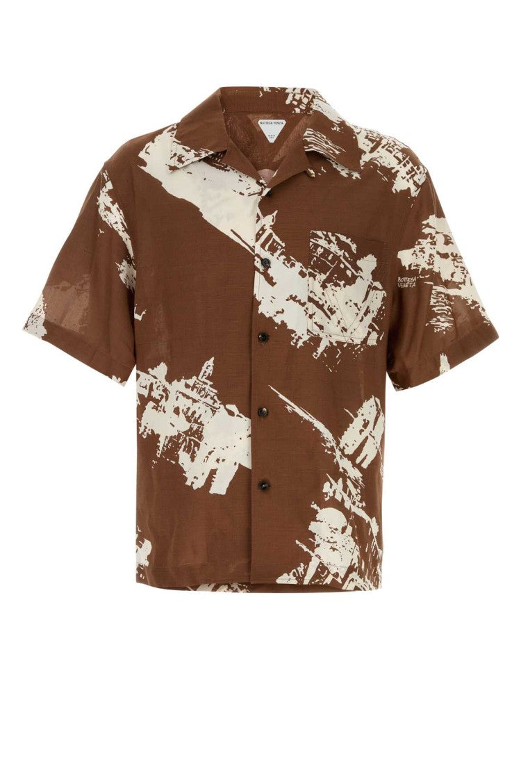 Bottega Veneta Printed Silk Blend Shirt