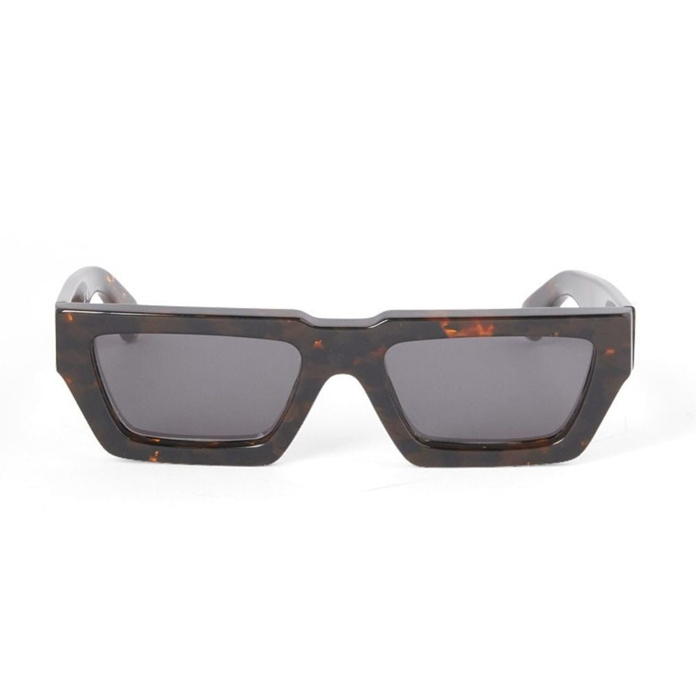 Off-White Oeri129 Manchester Rectangular Glossy Acetate Sunglasses