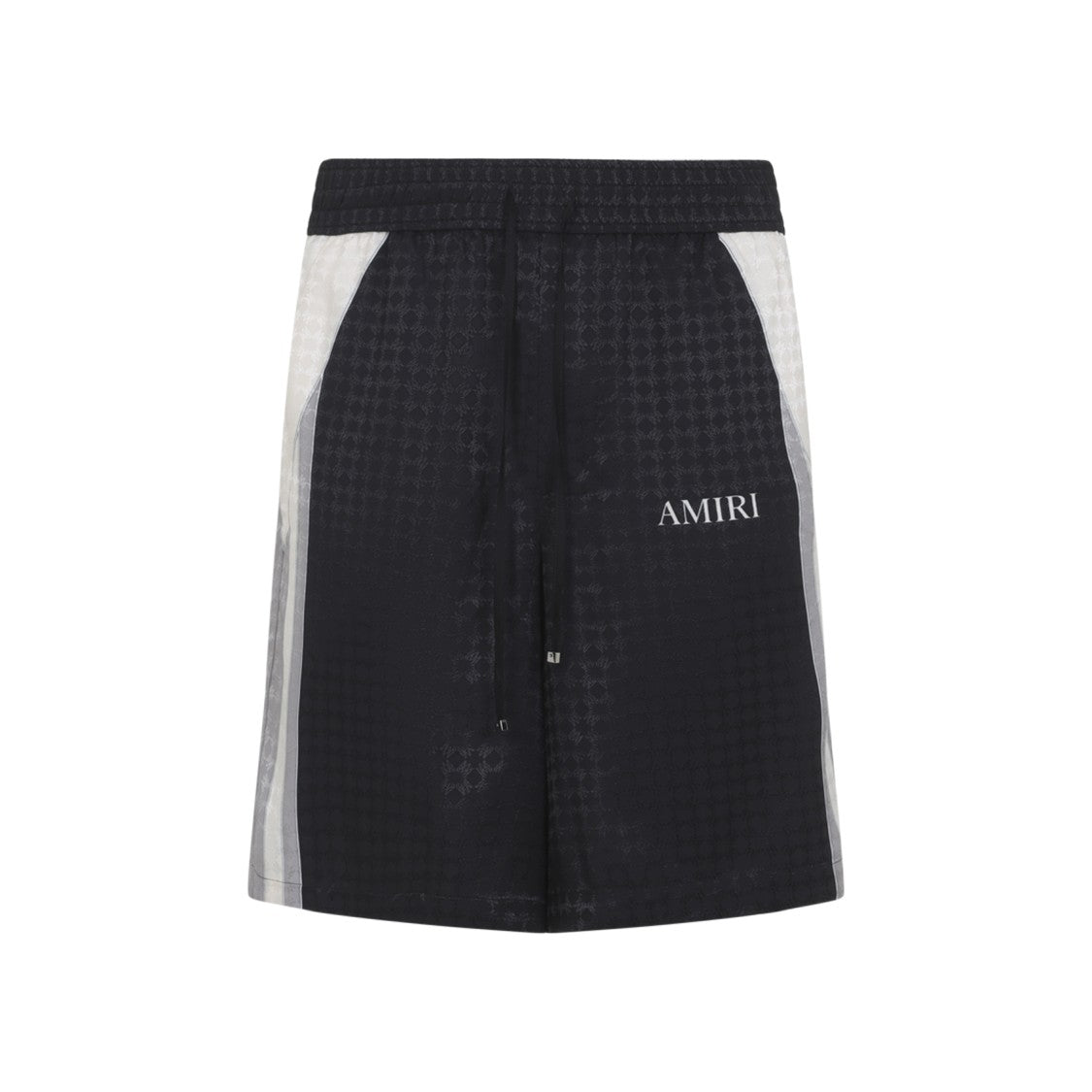 Amiri Bermuda Shorts With Textured Pattern And Adjustable Waistband