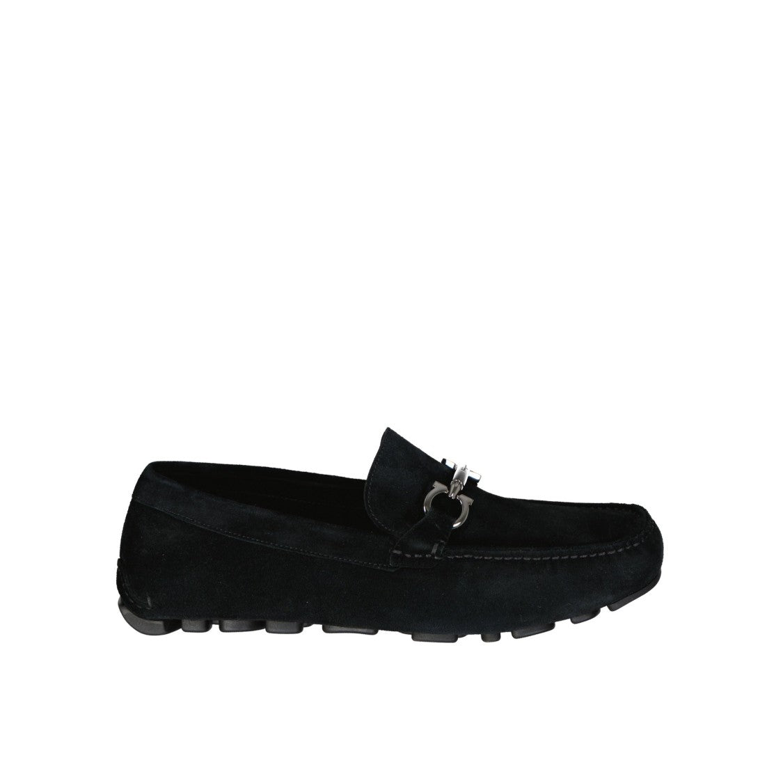 Salvatore Ferragamo Salamanca Loafers With Rounded Toe And Metallic Bit Detail