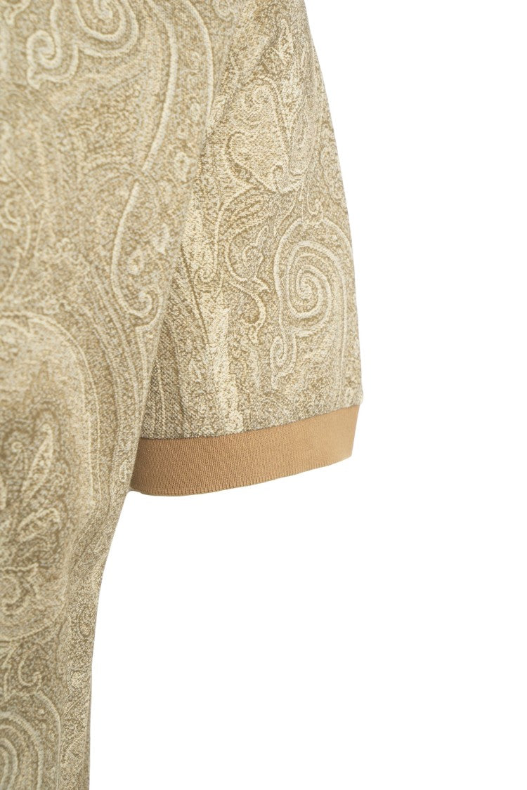 Etro Paisley Print Polo With Traditional Collar