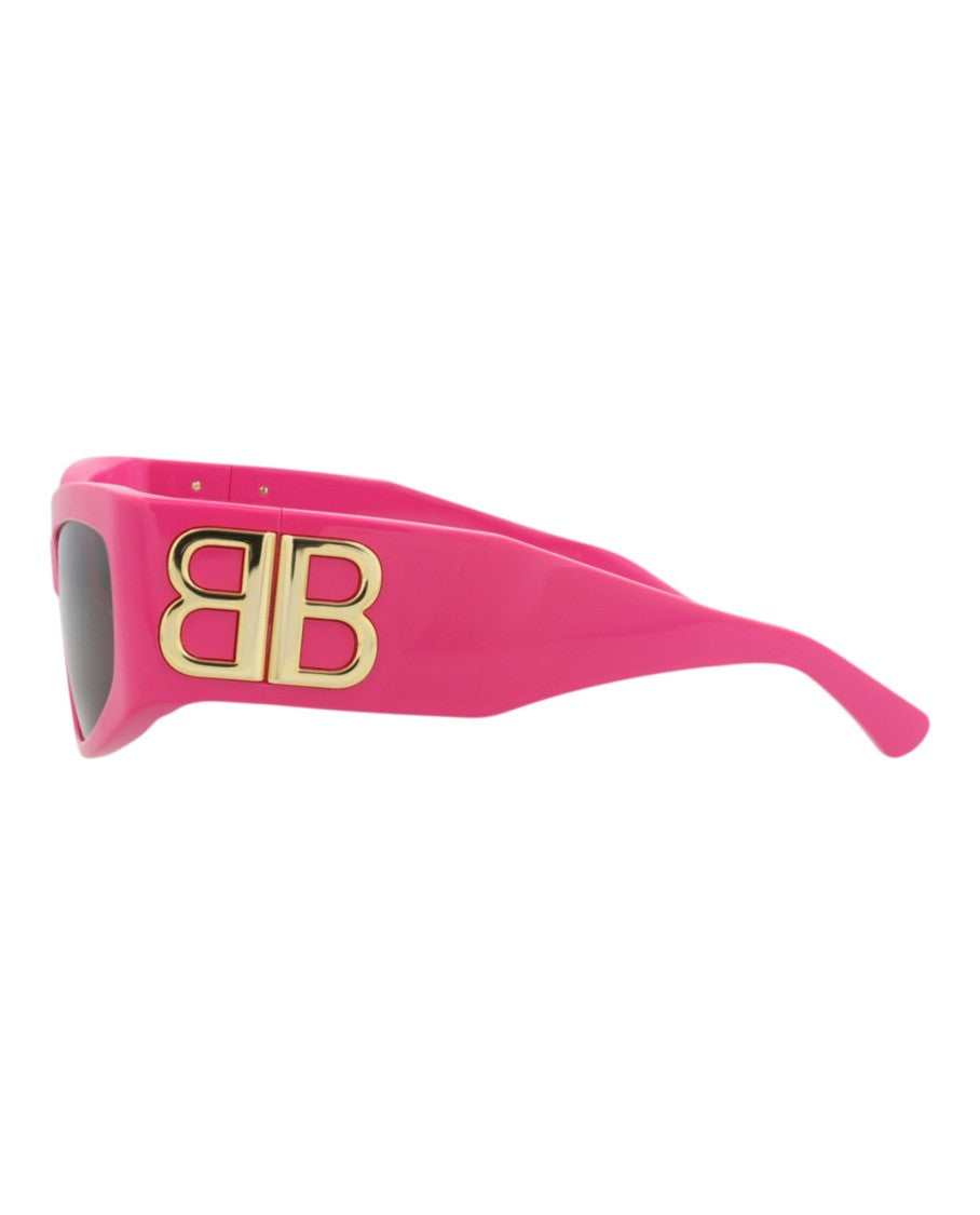 Balenciaga Cat Eye-Frame Sunglasses In Vibrant Pink Recycled Acetate