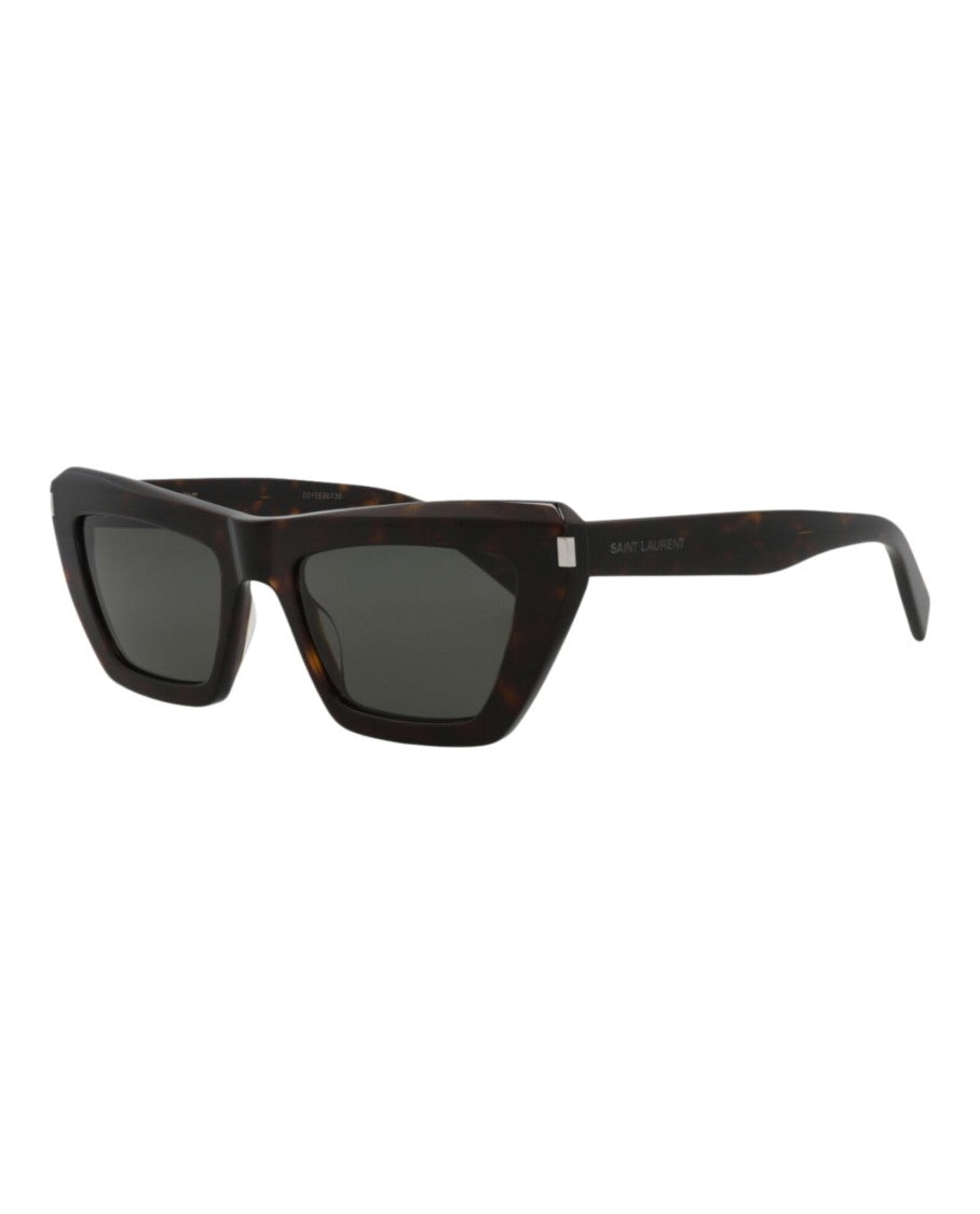 Saint Laurent Tortoiseshell Square-Frame Acetate Sunglasses