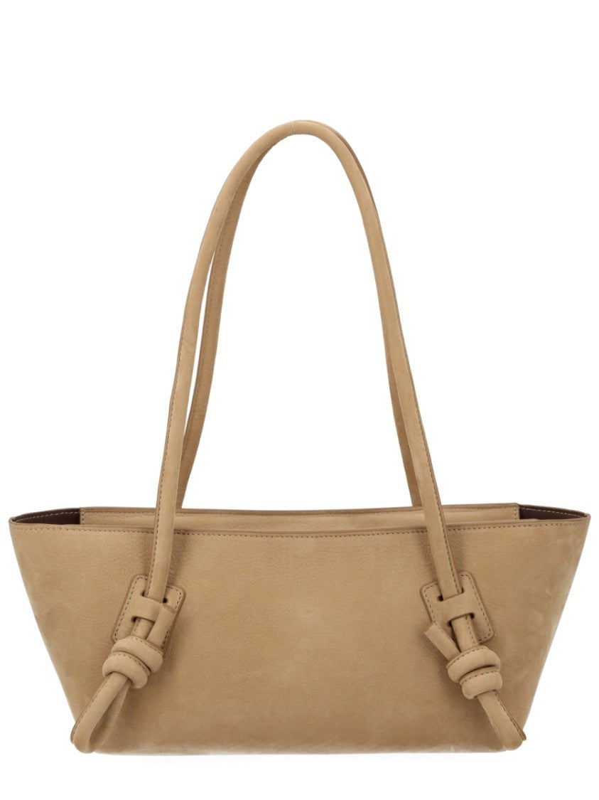Hereu Fleca Knotted Handles Calf Leather Tote Bag