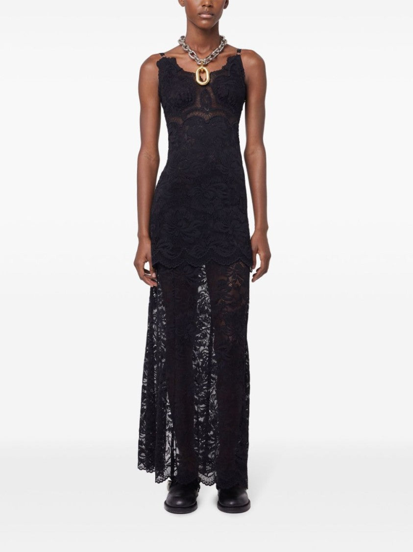 Rabanne Black Lace Evening Dress