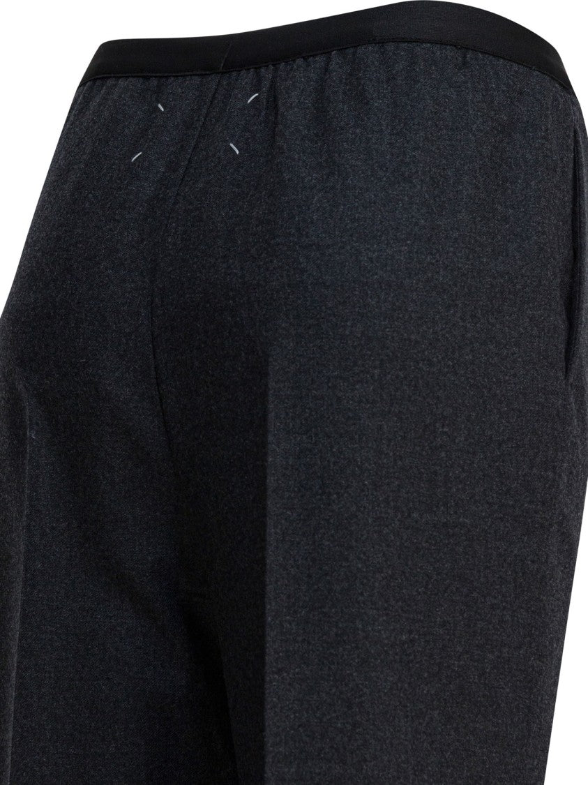 Maison Margiela Straight-Leg Pants With Mid-Rise Fit And Distinctive Topstitching