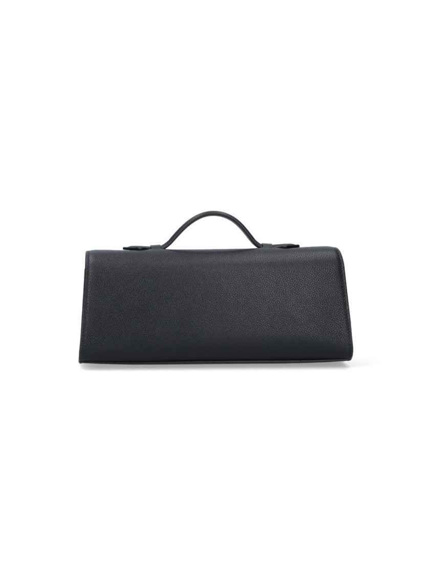 Savette Structured Black Minimalist Handbag