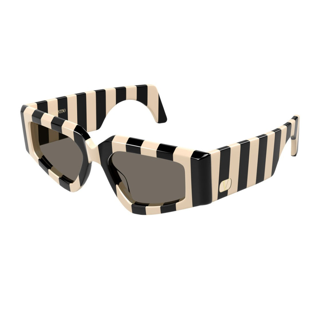 Valentino Ivory V Logo Acetate Sunglasses